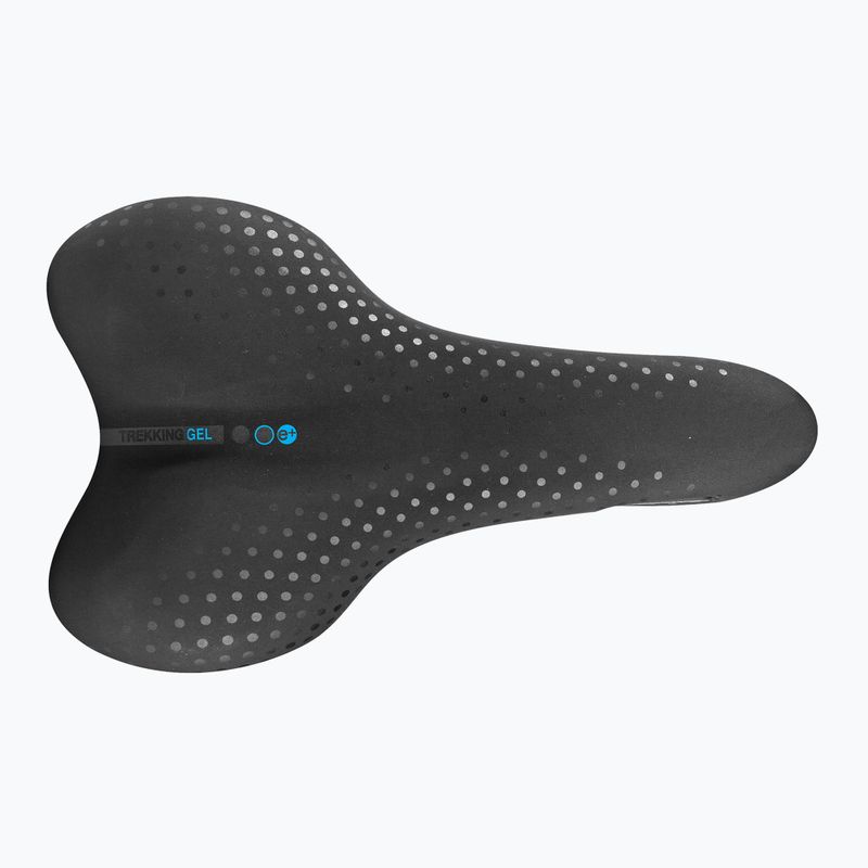 Șa de bicicletă SAN MARCO Trekking Gel Small 30-60° negru