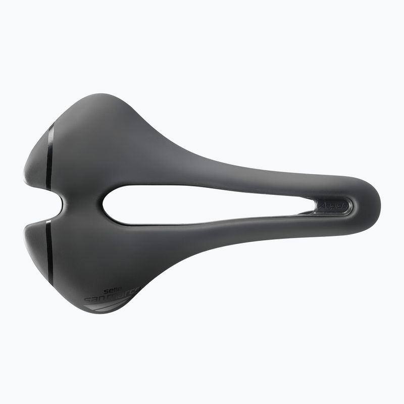 Șa de bicicletă pentru bărbați SAN MARCO Aspide Short Sport Wide Open black 2