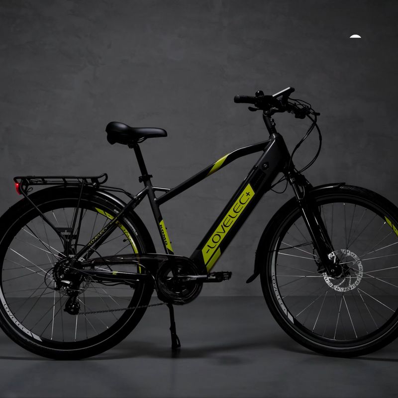 Bicicleta electrică LOVELEC Komo Man 16Ah gri-galben B400363 7