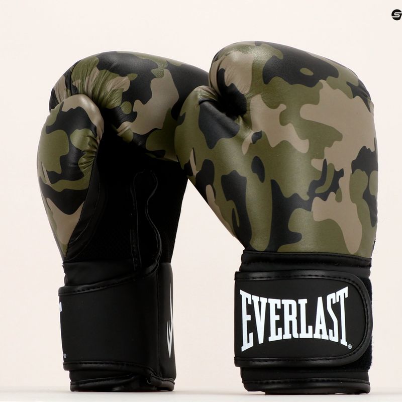 Mănuși de box EVERLAST Spark, verde, EV2150 CAMO-12 oz 7