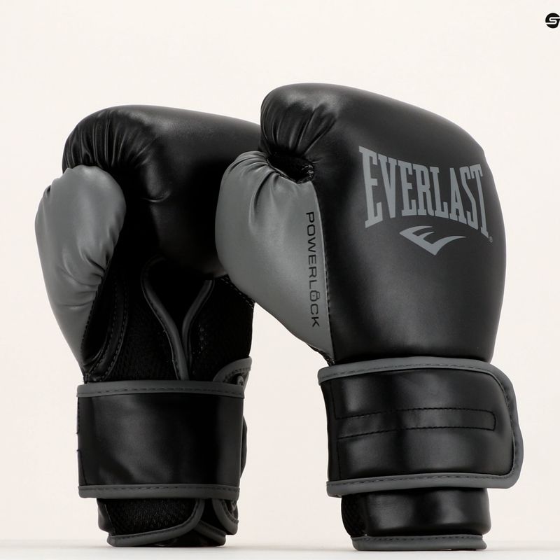 Mănuși de box pentru bărbați EVERLAST Powerlock Pu, negru, EV2200 BLK-10 oz. 7