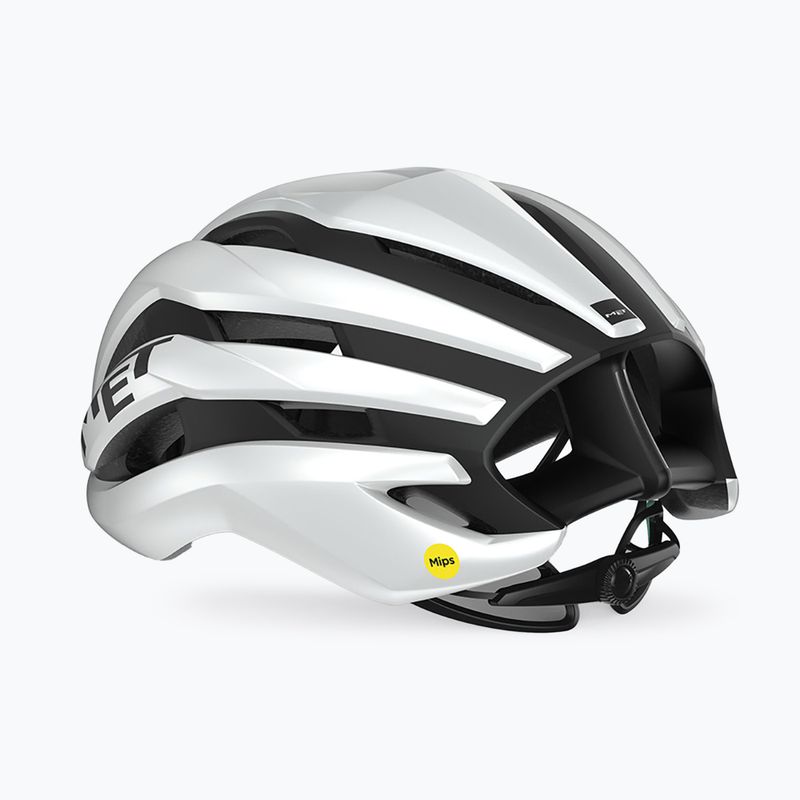 MET casca de bicicleta Trenta Mips alb / negru mat lucios 3