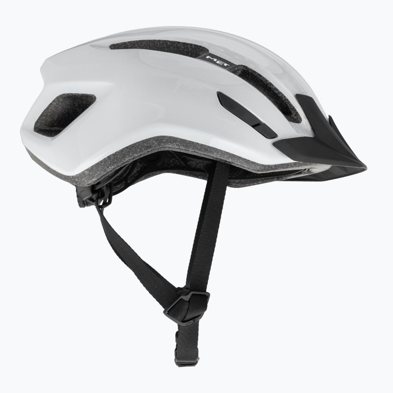 Cască de bicicletă MET Downtown white glossy 4