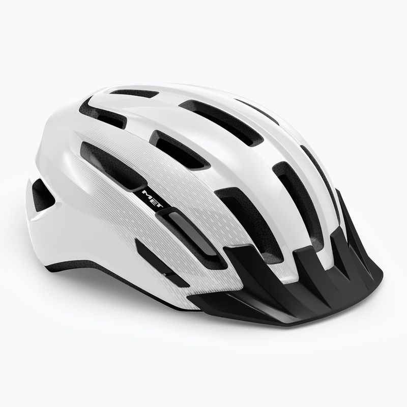 Cască de bicicletă MET Downtown white glossy 6