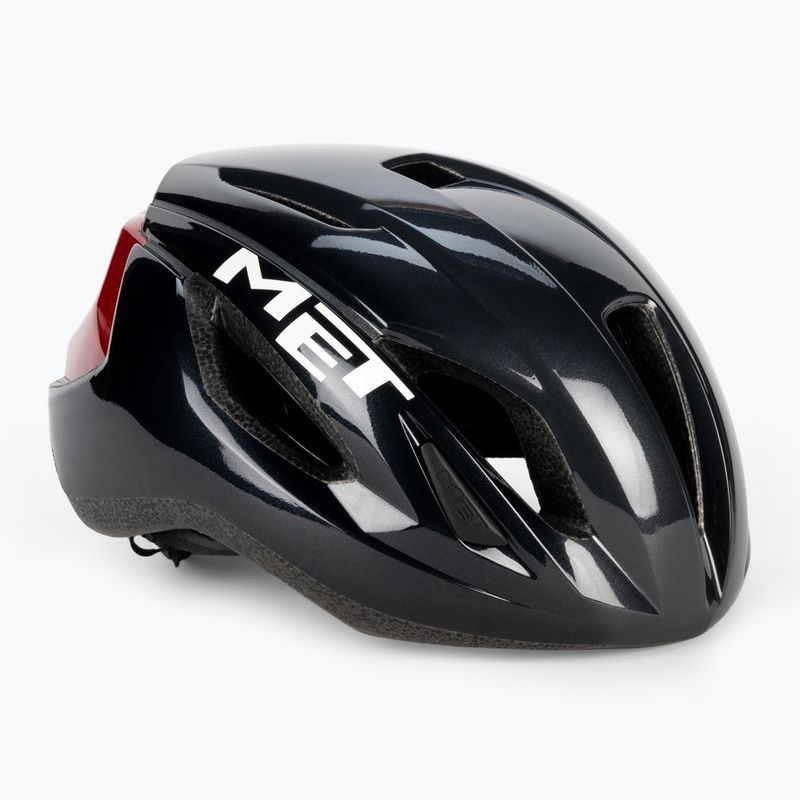 Cască de biciclist MET Strale negru-roșu 3HM107CE00MNR4