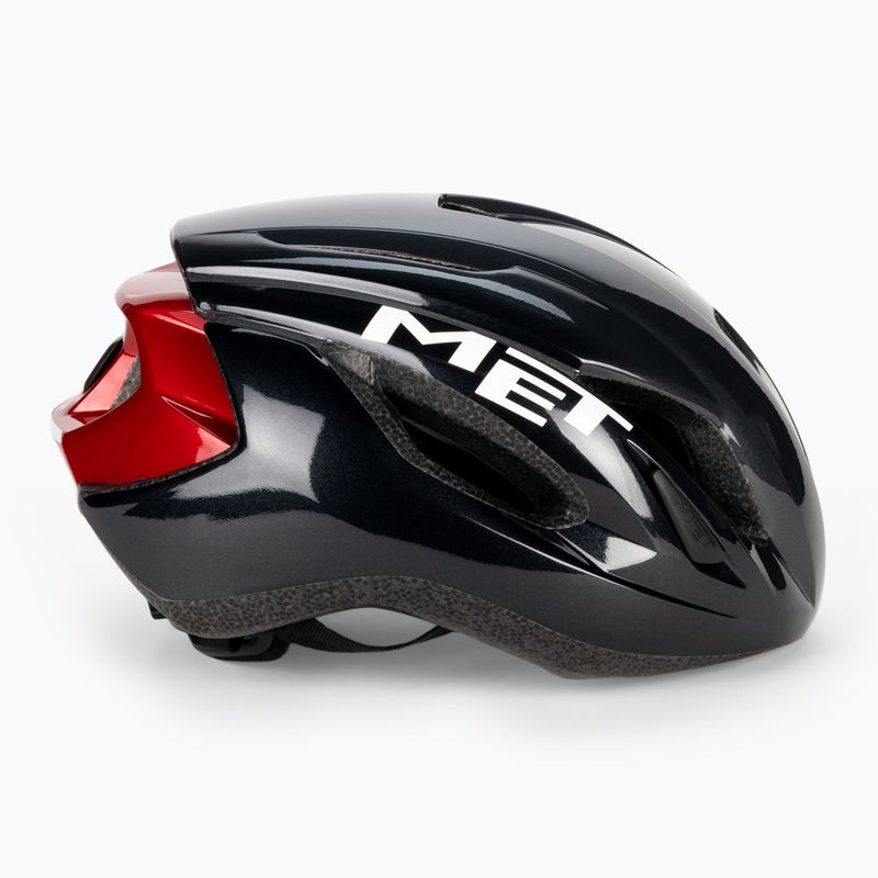 Cască de biciclist MET Strale negru-roșu 3HM107CE00MNR4 3
