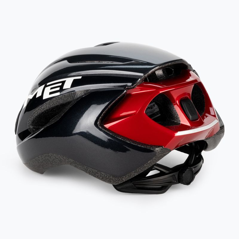 Cască de biciclist MET Strale negru-roșu 3HM107CE00MNR4 4