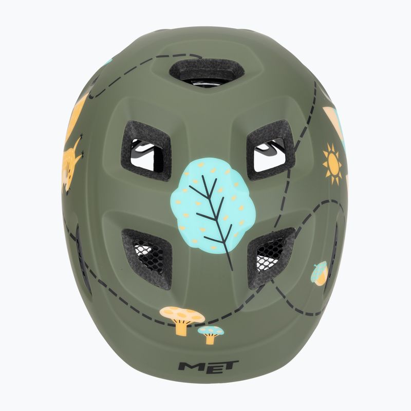 Cască de bicicletă pentru copiiMET Hooray green forest glossy 6