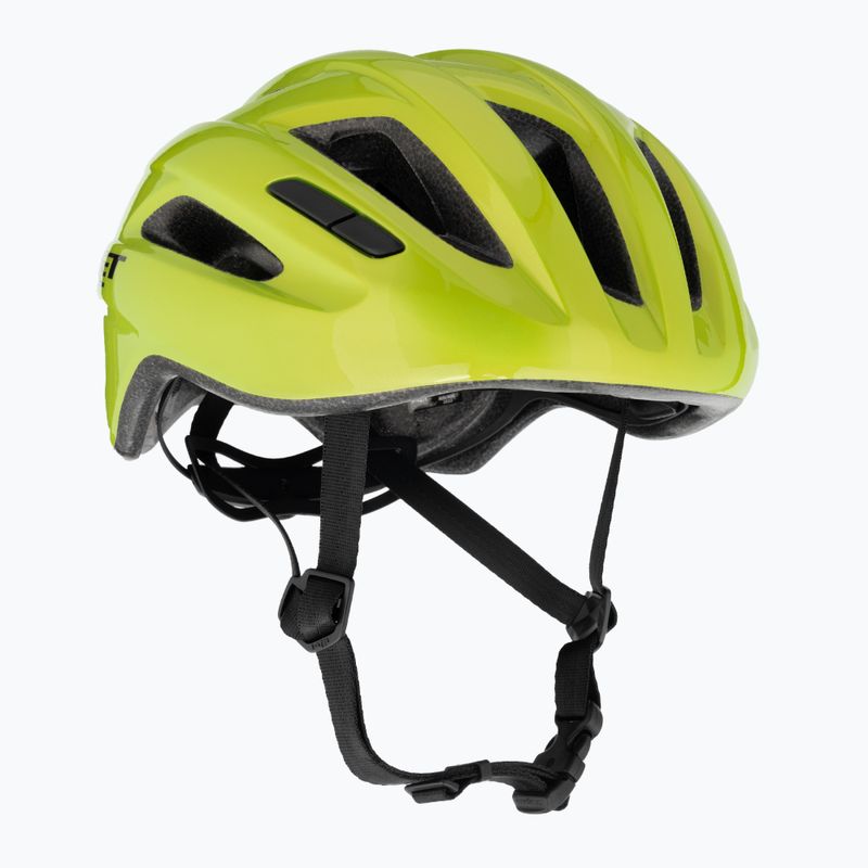 Cască de bicicletă MET Idolo lime yellow metallic glossy