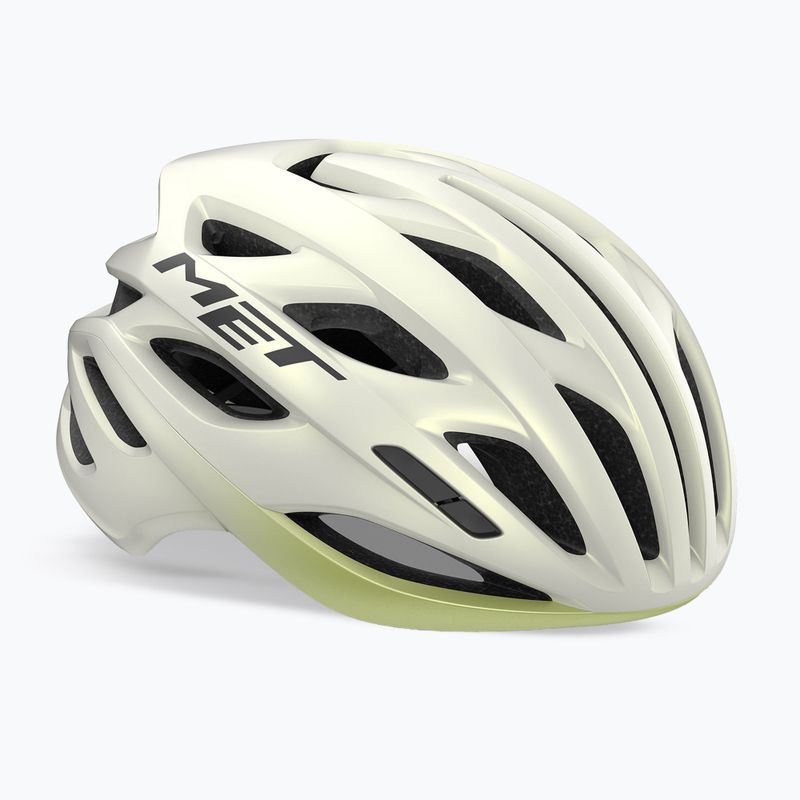 Cască de bicicletă MET Estro Mips vanilla ice/lime matt
