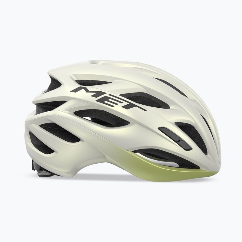 Cască de bicicletă MET Estro Mips vanilla ice/lime matt 2
