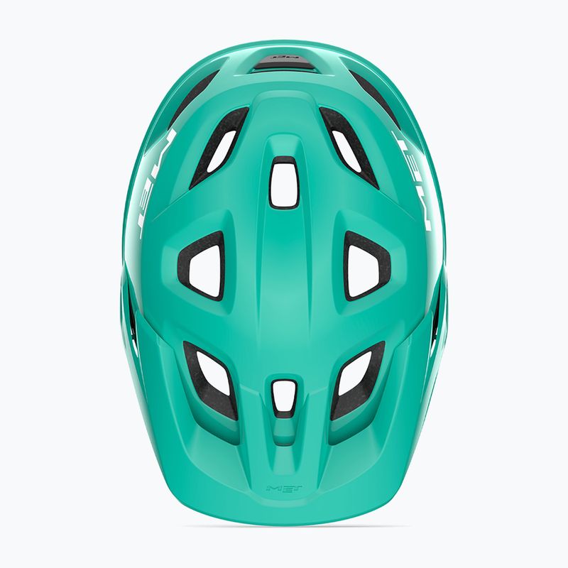 Cască de bicicletă pentru copii MET Eldar teal glossy 4
