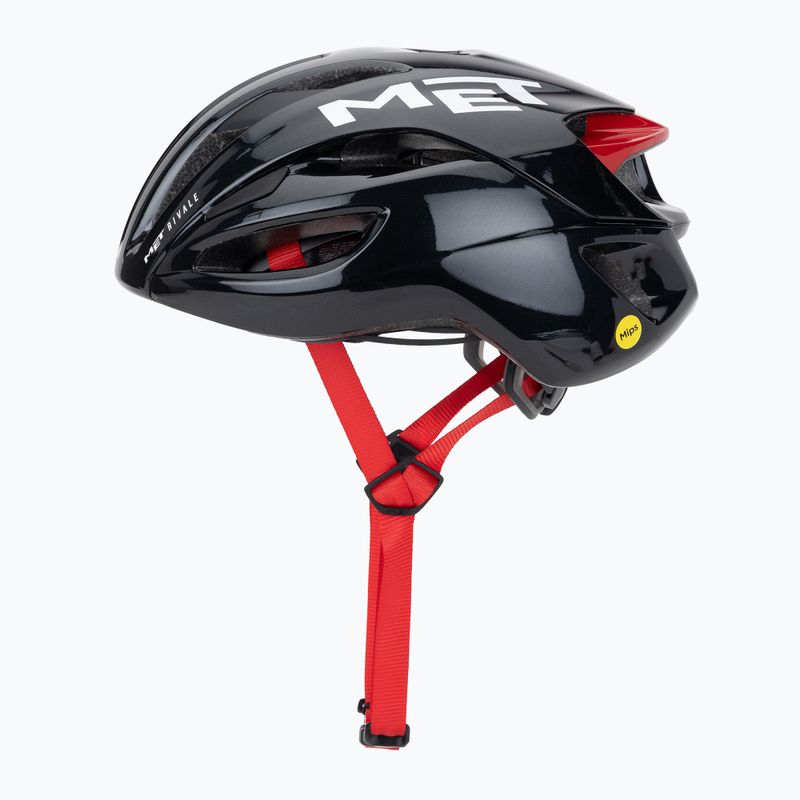 Cască de ciclism MET Rivale II Mips black/red glossy 3