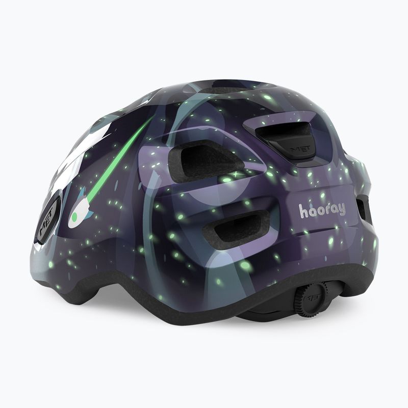 Cască de ciclism pentru copii MET Hooray space glow in the dark 3