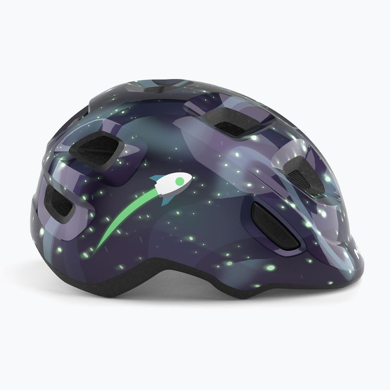 Cască de ciclism pentru copii MET Hooray space glow in the dark 4