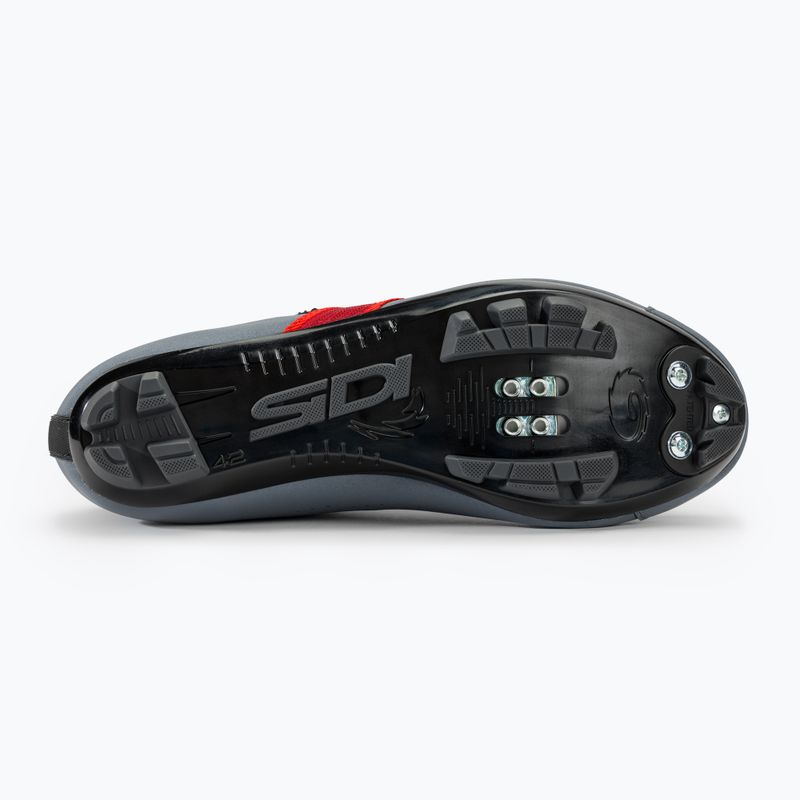 Încălțăminte de ciclism MTB pentru bărbați Sidi MTB Aertis grey/red 4