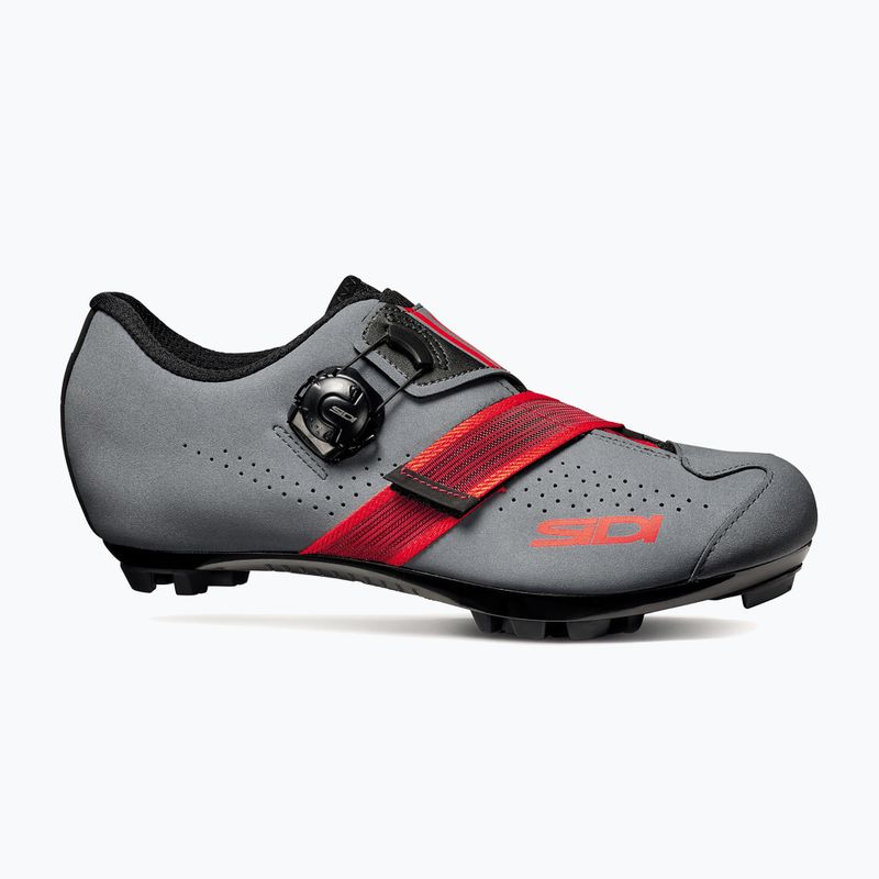 Încălțăminte de ciclism MTB pentru bărbați Sidi MTB Aertis grey/red 8