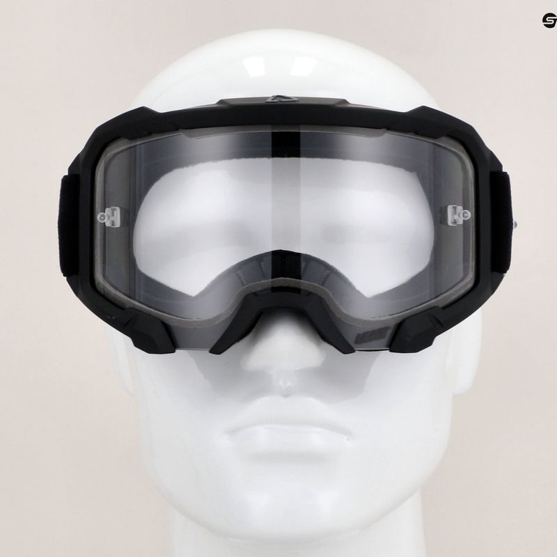 Ochelari de ciclism Leatt Velocity 4.5 stealth / transparent 8023020470 9