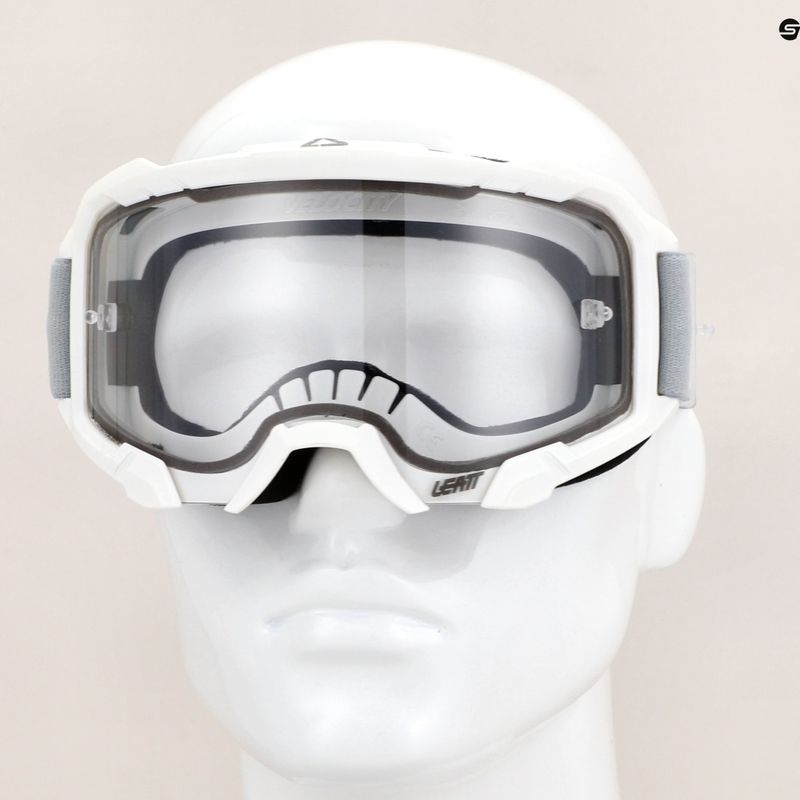 Ochelari de ciclism Leatt Velocity 4.5 alb / transparent 8023020480 9