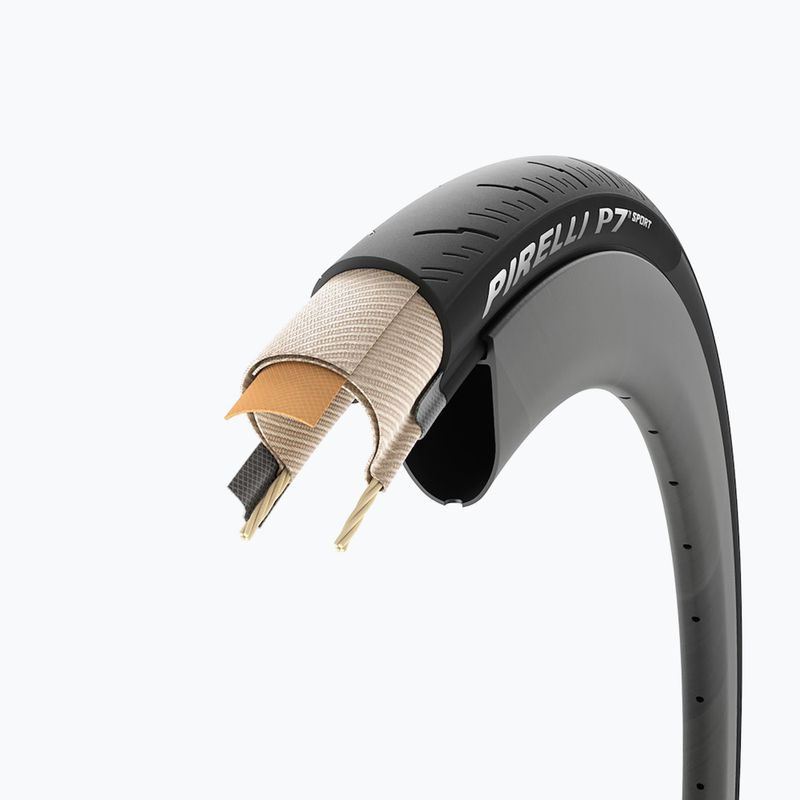 Anvelopă pentru bicicletă Pirelli P7 Sport 700 x 32C black 3