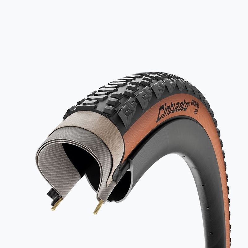 Anvelopă de bicicletă Pirelli Cinturato Gravel RC Classic 700 x 45C black/brown 2