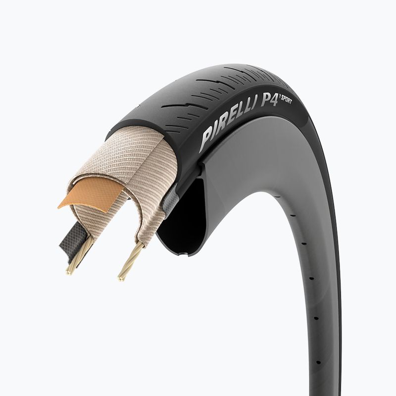 Anvelopă pentru bicicletă Pirelli P4 Sport 700 x 32C black 2