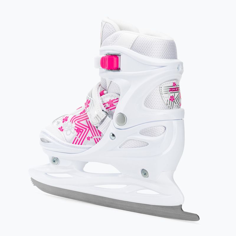 Patine pentru copii Roces Jokey Ice 3.0 Girl white/pink 3
