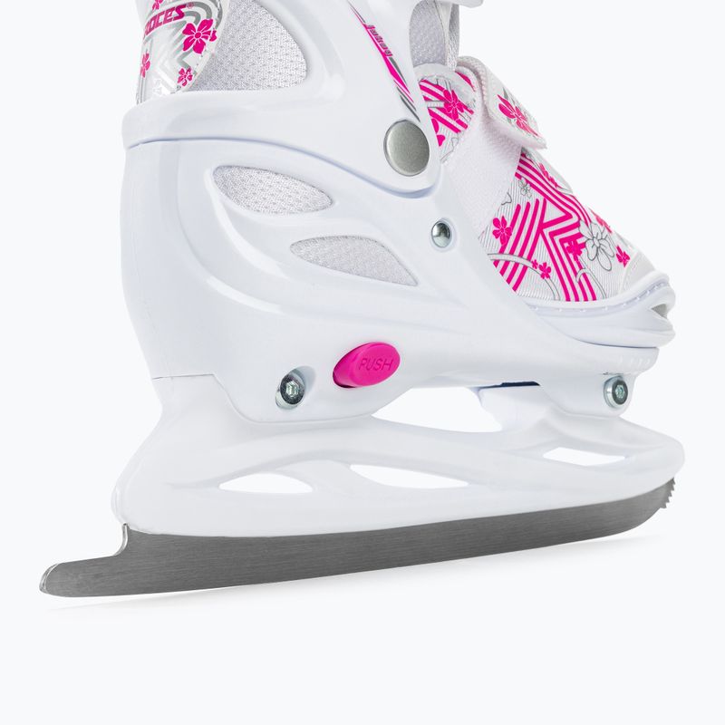 Patine pentru copii Roces Jokey Ice 3.0 Girl white/pink 8