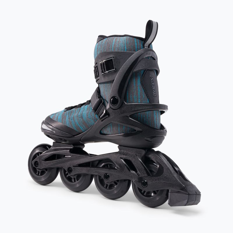 Patine cu rotile pentru bărbați Roces Weft Thread TIF negru 400875 3