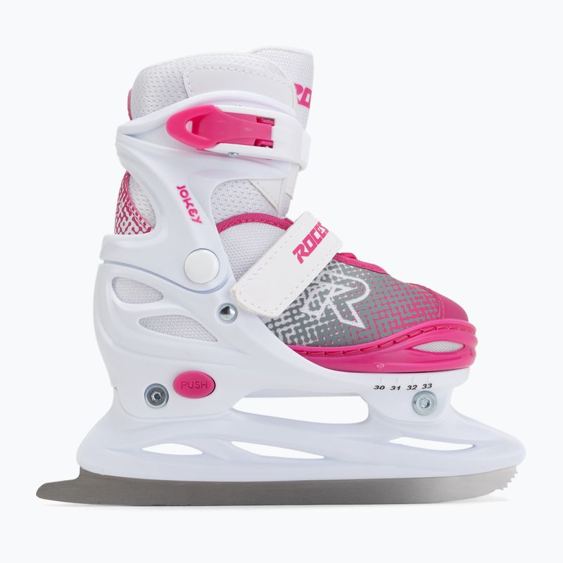 Patine pentru copii Roces Jokey Ice X white/pink 2