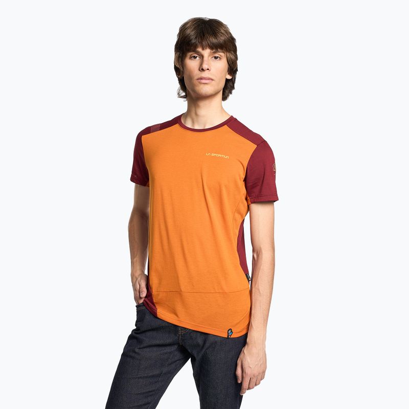 La Sportiva cămașă de cățărare pentru bărbați Grip orange-red N87208320