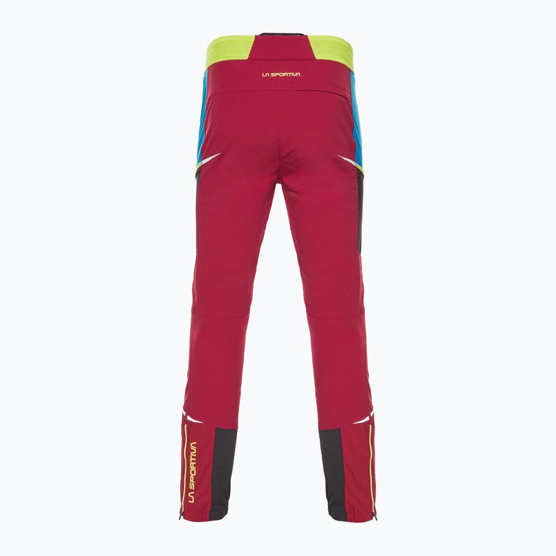 Pantaloni de trekking pentru bărbați La Sportiva Ikarus sangria/electric blue 6