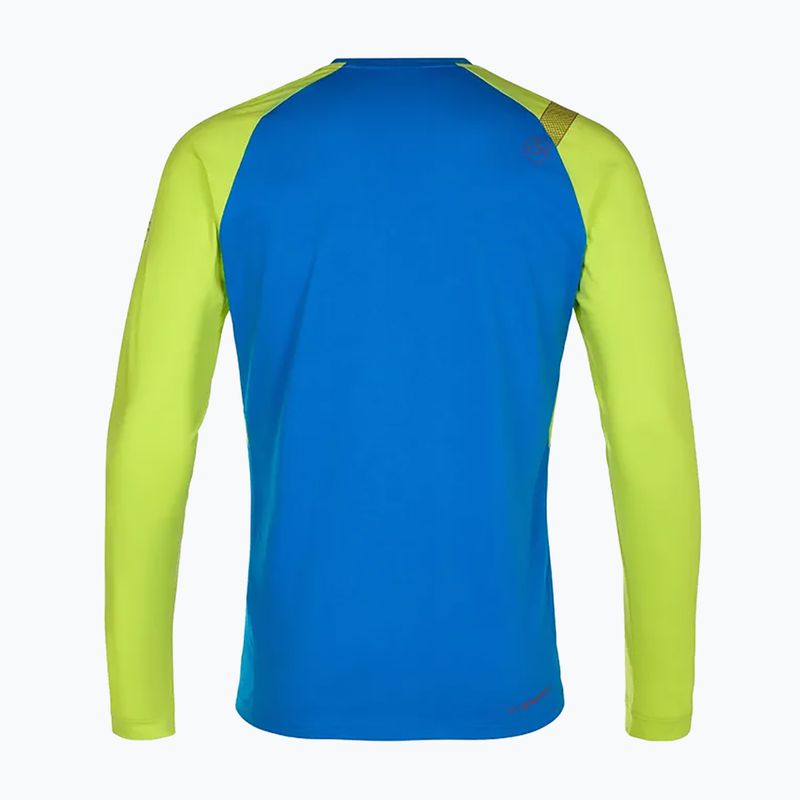 Bărbați La Sportiva Stripe Cube Long Climbing Longsleeve electric blue/lime punch 2