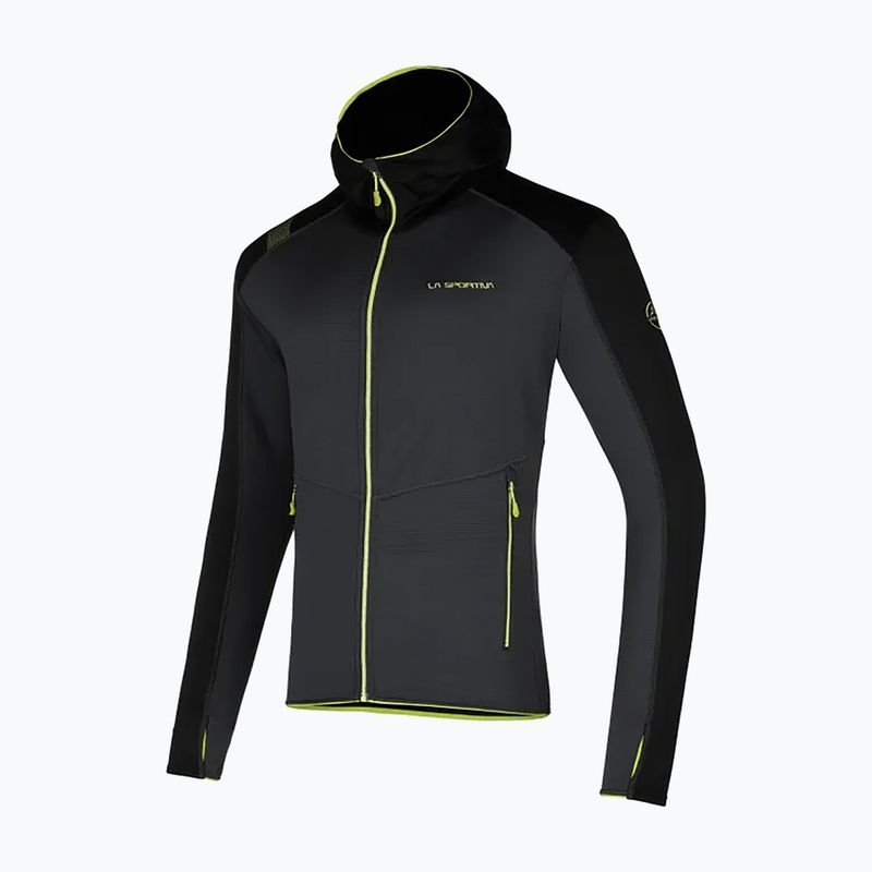 Bărbați La Sportiva Upendo Hoody carbon/lime punch trekking pulover de trekking 7
