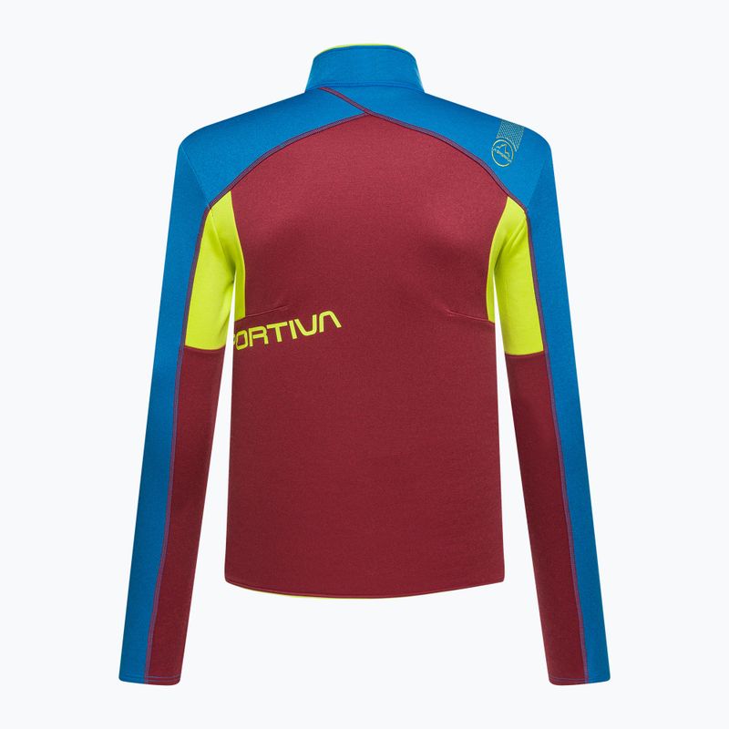Hanorac de trekking pentru bărbați La Sportiva Elements sangria/albastru electric de trekking 2