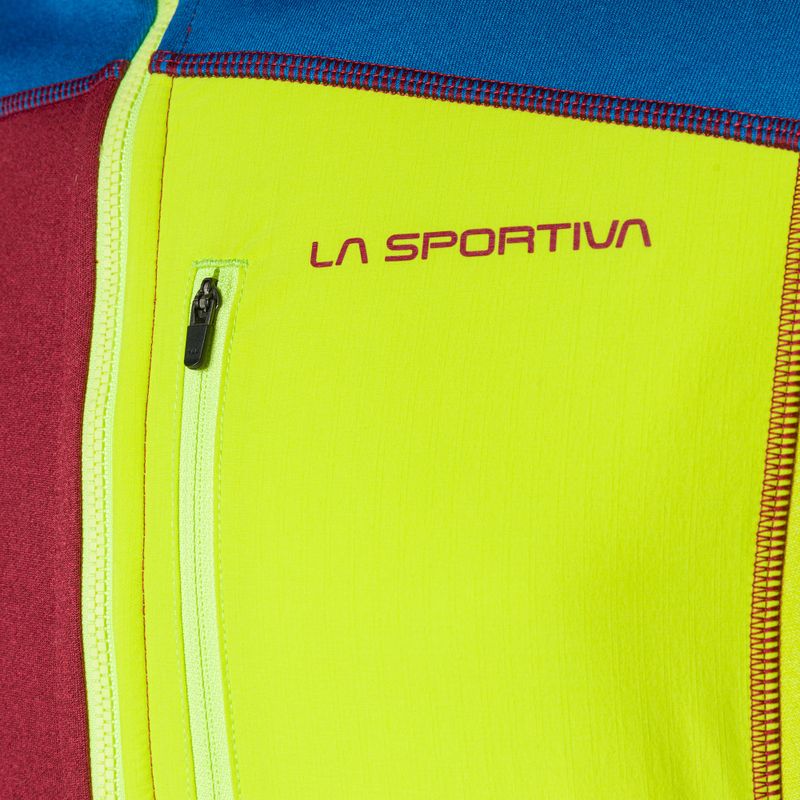 Hanorac de trekking pentru bărbați La Sportiva Elements sangria/albastru electric de trekking 3