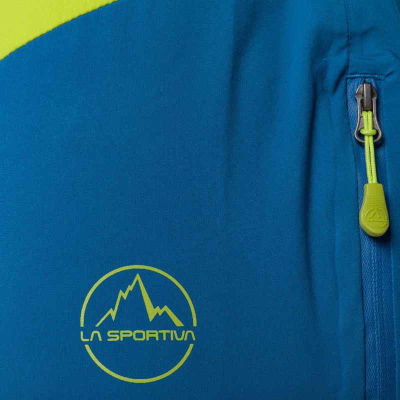Pantaloni de drumeție pentru bărbați La Sportiva Crizzle EVO Shell sangria/albastru electric cu membrană, pentru bărbați La Sportiva Crizzle EVO Shell sangria/albastru electric 3