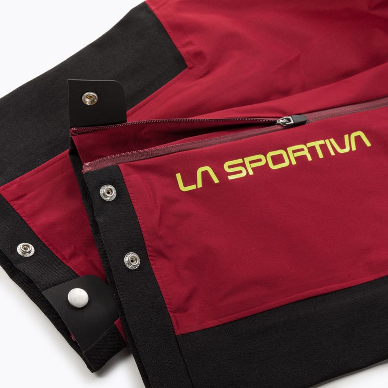 Pantaloni de drumeție pentru bărbați La Sportiva Crizzle EVO Shell sangria/albastru electric cu membrană, pentru bărbați La Sportiva Crizzle EVO Shell sangria/albastru electric 5