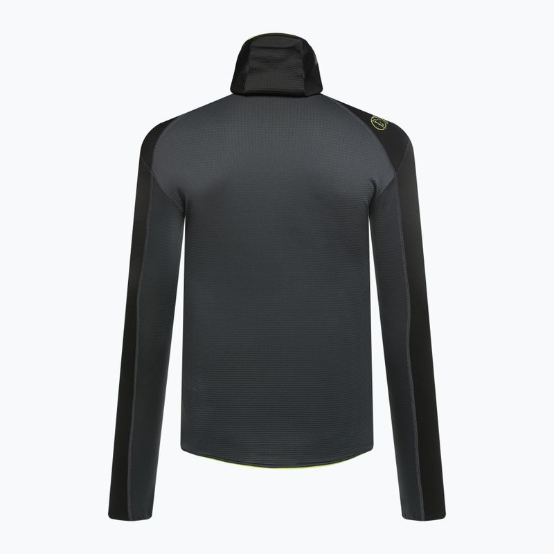 Bărbați La Sportiva Upendo Hoody carbon/lime punch trekking pulover de trekking 2