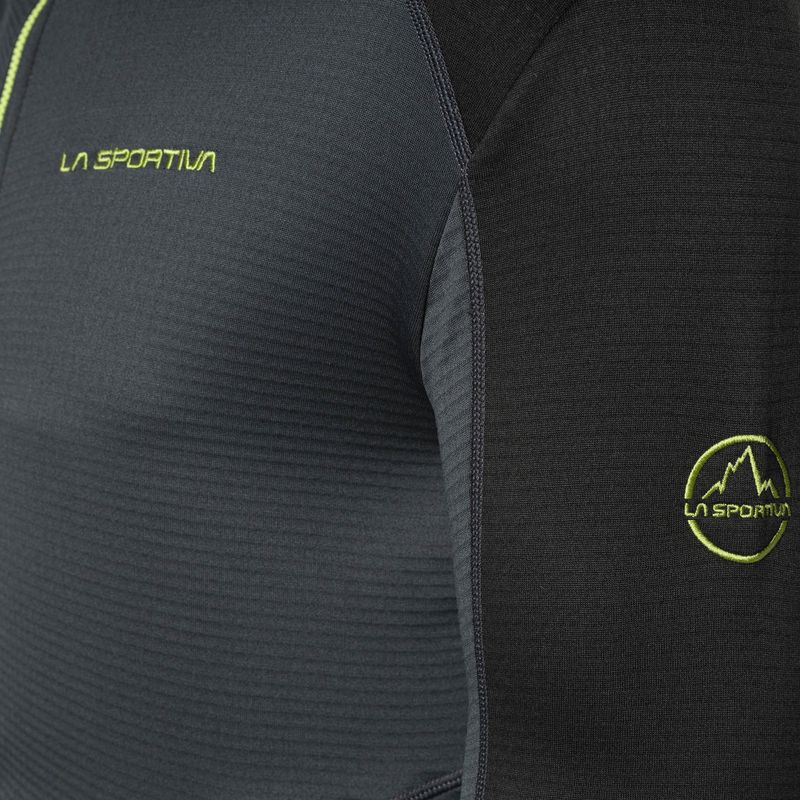 Bărbați La Sportiva Upendo Hoody carbon/lime punch trekking pulover de trekking 4