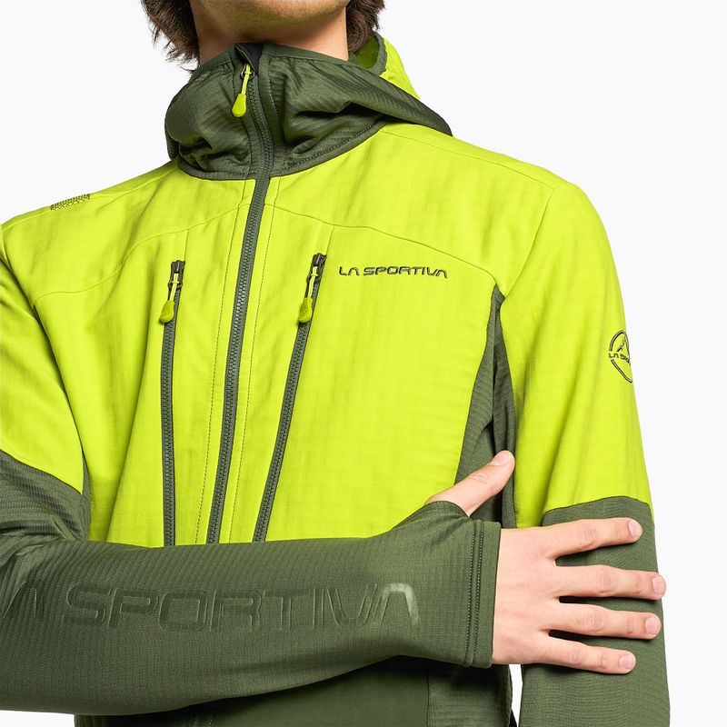 La Sportiva Session Tech Hoody pentru bărbați pădure / pumn de var pulover de trekking 3