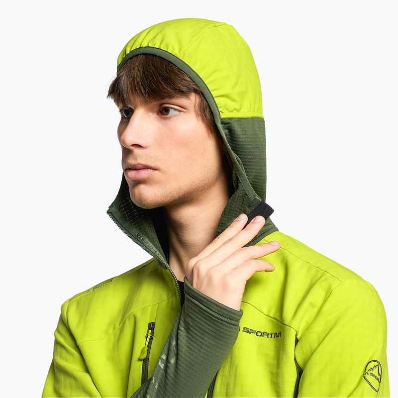 La Sportiva Session Tech Hoody pentru bărbați pădure / pumn de var pulover de trekking 4