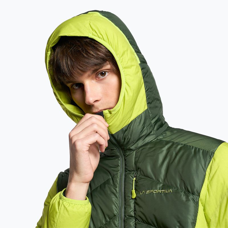 Jachetă de bărbați La Sportiva Bivouac Down forest/lime punch pentru bărbați 5