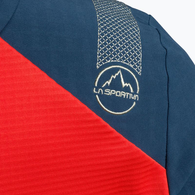La Sportiva Session Tech Hoody pentru femei, albastru furtună/roșii de cireșe, bluză de trekking 4