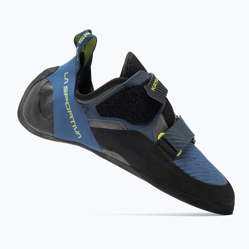 Încălțăminte de cățărare pentru bărbați La Sportiva Katana electric blue/lime punch 2