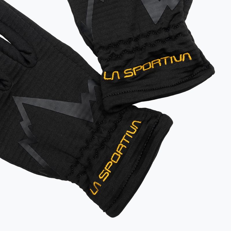 La Sportiva Stretch negru/galben mănuși de trekking 4