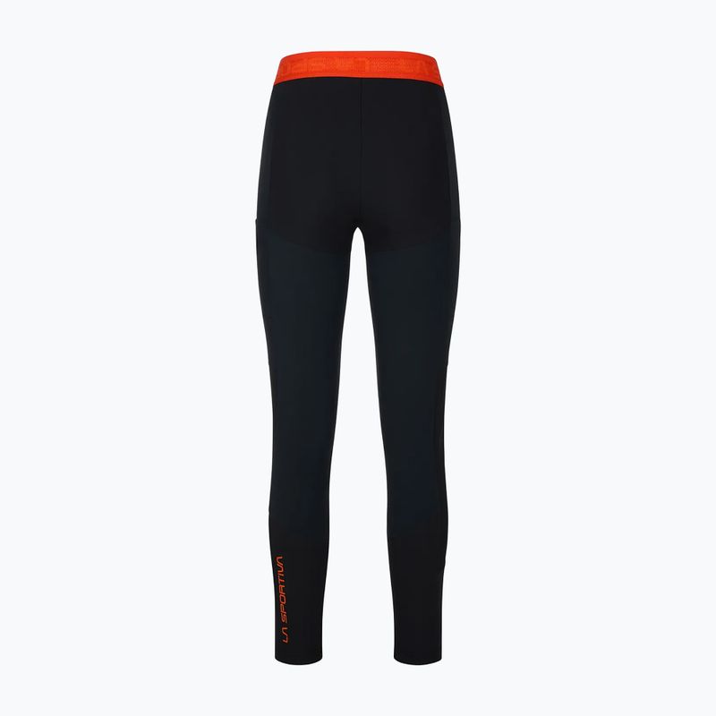 Pantaloni de trekking pentru femei La Sportiva Camino Tight black/cherry tomato 2