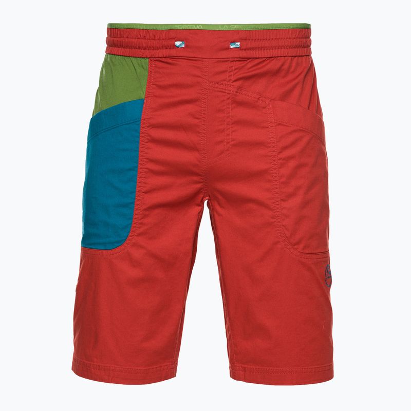 Pantaloni scurți de alpinism pentru bărbați La Sportiva Bleauser roșu N62313718