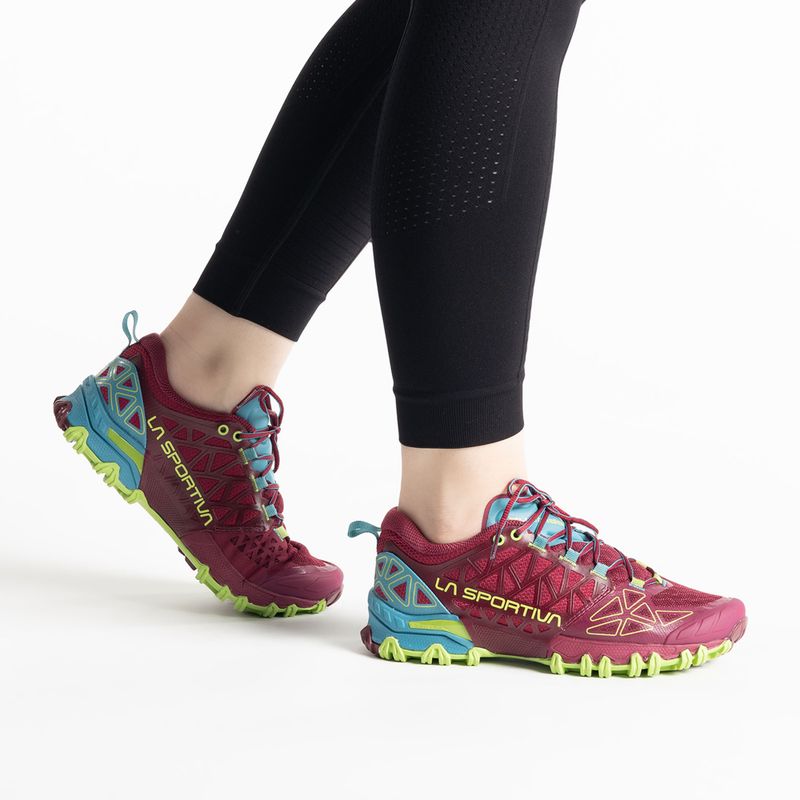 La Sportiva Bushido II pantofi de alergare pentru femei burgundy-blue 36T502624 2