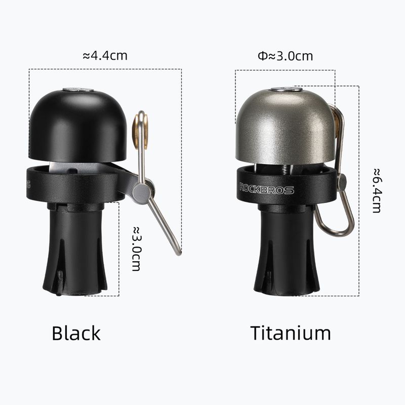 Claxon bicicletă Rockbros 71710005002 Handlebar Bell ti-color 2